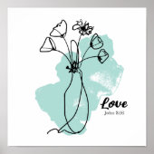 Liefde - John 3:16 Print, Poster papier (mat) (Voorkant)