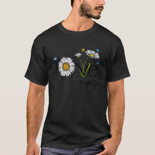 Liefde Jojo Leven Daisy Vlinder Moederdag T-shirt