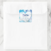 LIEFDE Joods Bruiloft Save the Date Heart Sticker (Tas)