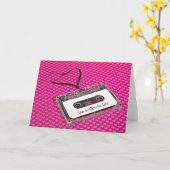 Liefde Jubileum Cassettebandje Kaart (Gele Bloem)