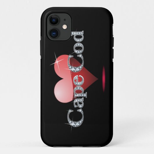 Liefde Kaap Cod "Diamond Bling" Case-Mate iPhone Case (Achterkant)