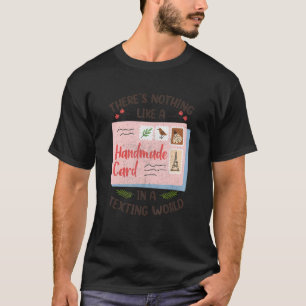 Liefde kaart met handgemaakte kaart Hobby Crafting T-shirt
