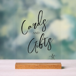 Liefde kalligrafie-Kaarten & cadeaus Heart Black I Acryl Bord