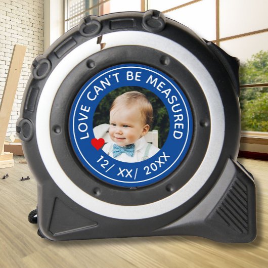 Liefde kan niet worden gemeten Fotodatum Blauw Rolmaat