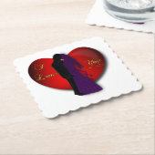 Liefde Kartonnen Onderzetters (Gebogen)