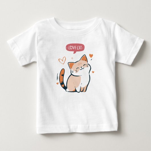 Liefde kat T-shirt (Voorkant)