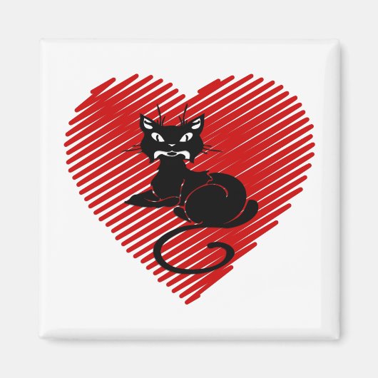Liefde katten magneet (Voorkant)