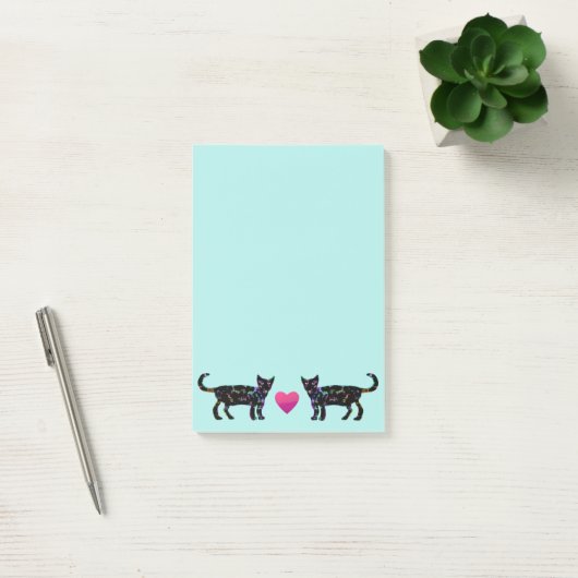 Liefde katten Post-it® notes 4 x 6 (Kantoor)