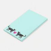 Liefde katten Post-it® notes 4 x 6 (Schuin)