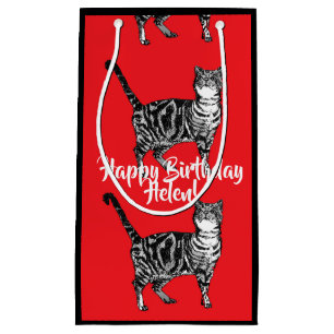 Liefde Katten Rode Tabby Kat dier huisdier Gift Ba Klein Cadeauzakje