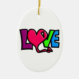 Liefde Keramisch Ornament