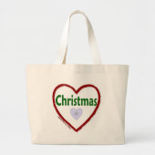 Liefde kerst grote tote bag (Voorkant)