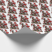 Liefde Kerstmis Gnomen Cadeaupapier (Hoek)