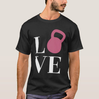 Liefde Kettlebell Workout Fitness Plezier T-shirt