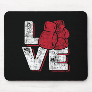 Liefde - Kickboxer Kickboksen Fitness Workout Mart Muismat