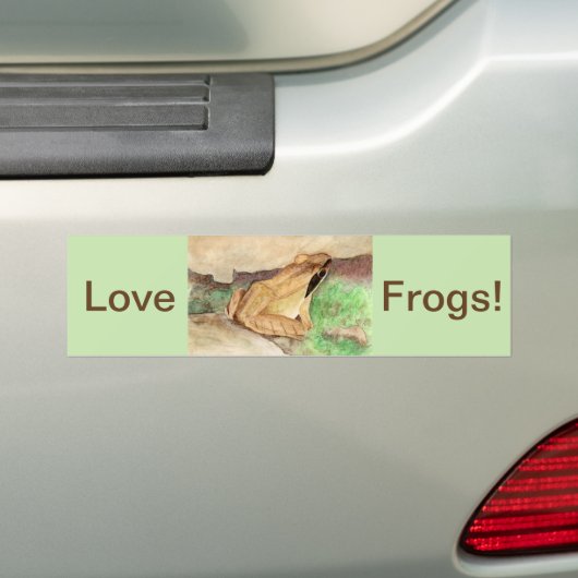 Liefde kikkers! bumpersticker (Op auto)