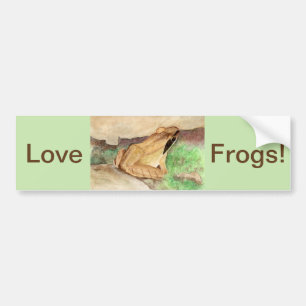 Liefde kikkers! bumpersticker