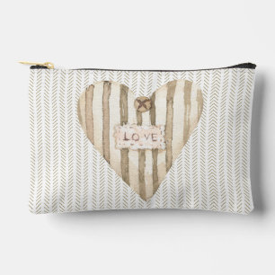 Liefde Klassieke shabby chic Hart Lijnen en strepe Etui