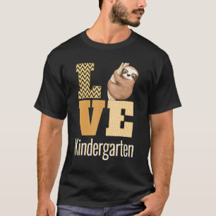 Liefde Kleuterschool Luiaard Kinder Leraar Terug N T-shirt