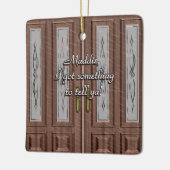 Liefde klopt op voordeur Ornament (Links)