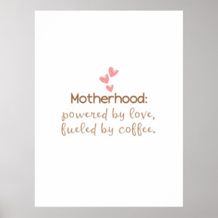 Liefde & Koffie Moeder Leven Typografie Print