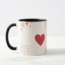 Liefde & Koffie Mok-Minimale Romantisch Ontwerp vo Mok