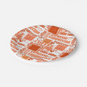 Liefde koffiepouf papieren bordje (Gekanteld)