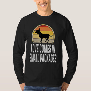 Liefde komt in kleine verpakkingen Chihuahua Hond  T-shirt