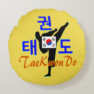 ☯✔Liefde Koreaanse Martial Art-TaeKwonDo Fabulous Rond Kussen