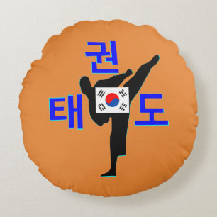 ☯✔Liefde Koreaanse Martial Art-TaeKwonDo Fabulous Rond Kussen