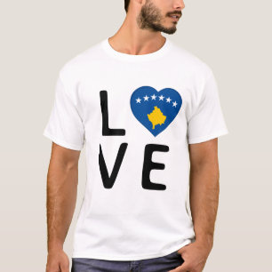 Liefde - Kosovo vlag T-shirt