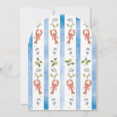 Liefde & Kreeft Coquette Wedding Repetitie Diner Kaart (Achterkant)