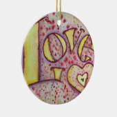 Liefde Kunst Woord Ornament Schilderij (Rechts)