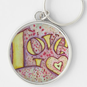Liefde Kunst Woord Sleutelhanger
