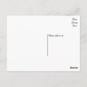 liefde kus me zwart en wit briefkaart (Achterkant)