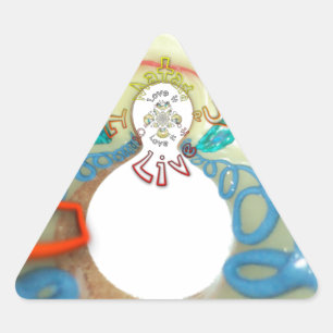 Liefde laat het of leef het Hakuna Matata Driehoek Sticker