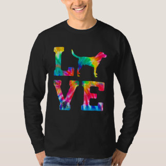 Liefde Labsky Tie Dye Dog Mam Pa T-shirt