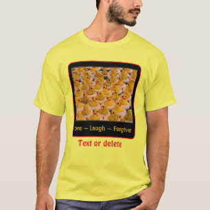 Liefde Lach Vergeven Rubber Eenden Inspirerend T-shirt