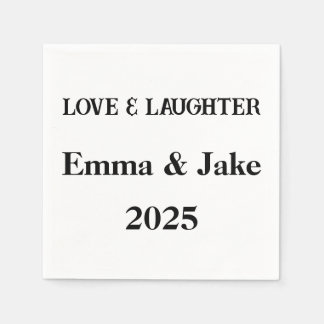 Liefde & Lachen Aangepaste servetten - Wedding 202