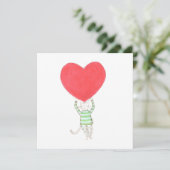 liefde, l'amour, amore kaart (Staand voorkant)