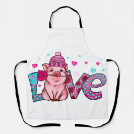 Liefde landbouwhuisdieren, liefdesvarkens, dierenl schort