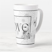 Liefde latte mok (Rechterhoek)