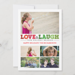 Liefde & Laugh x5 Feestdagenkaart