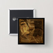 liefde leeft hier niet meer vierkante button 5,1 cm (Voorkant /achterkant)