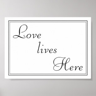 Liefde leeft hier poster