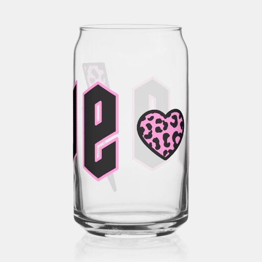 Liefde Leopard Print Lightning Blikvorm Glas (Rechts)