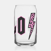 Liefde Leopard Print Lightning Blikvorm Glas (Links)