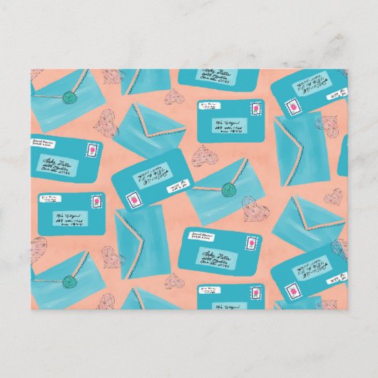 Liefde letter briefkaart (Voorkant)