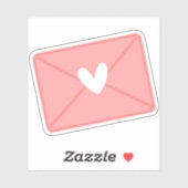 Liefde letter sticker (Vel)