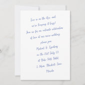 Liefde Letters MICRO BRUILOFT Handgeschreven Inkt Kaart (Voorkant)